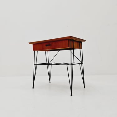 Midcentury swedish teak vintage side table/bedside table, 1960s 