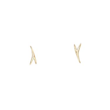 Crossed Stick Wisp Earrings — WWAKE Trunk Show