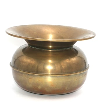 vintage Brass Spittoon 