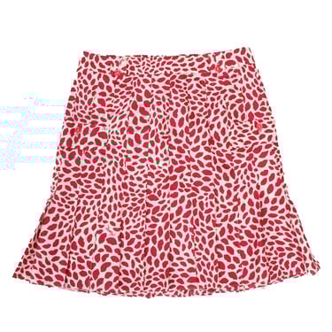 2004 Yves Saint Laurent Silk Lips Skirt