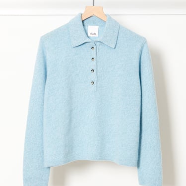 Polo Sweater Blue Fog