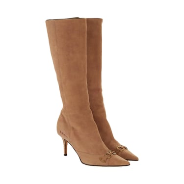 Dior Brown Suede 'CD' Boots