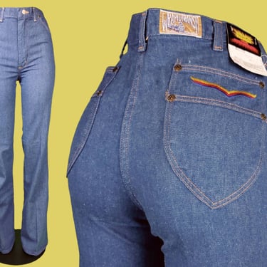 80s Rainbow Pocket Jeans – Luxie Vintage