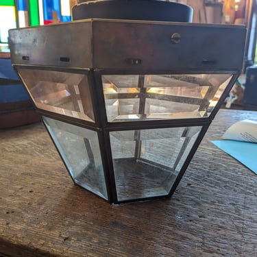 Modern Hexagonal Flush Mount Light 10 x 10 x 8