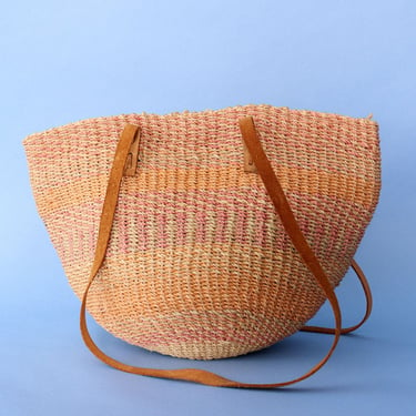 Sunset Stripe Market Bag