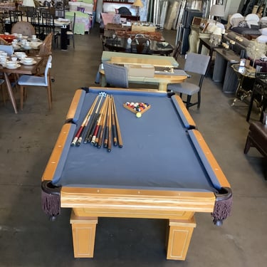 8 Foot Oak Billiard Table