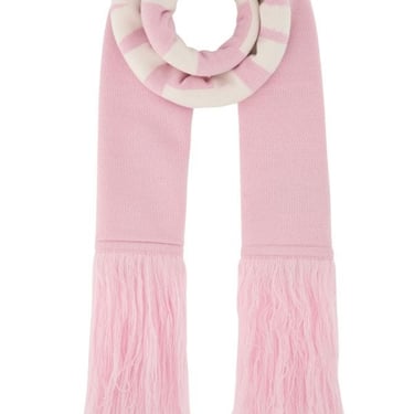 VETEMENTS Pink wool scarf