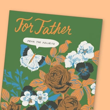 For Father Garden Father's Day Greeting Card