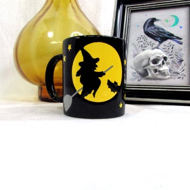 Waechtersbach Witch Riding Broom Mug Vintage Halloween - Germany- Apple Cider Coffee - Harvest Moon 