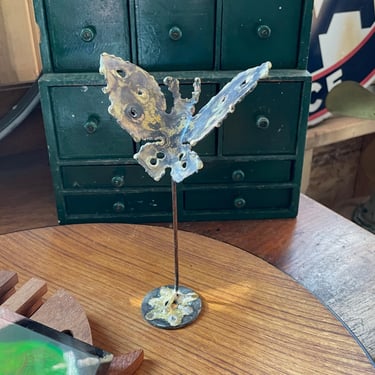 Brass Butterfly Sculpture Vintage Mid-Century C Jere Style 