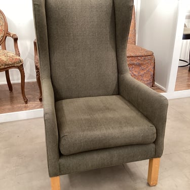 Forest Green Wingback Chair