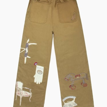 SAMUEL ZELIG Antique Pant - Olive Brown