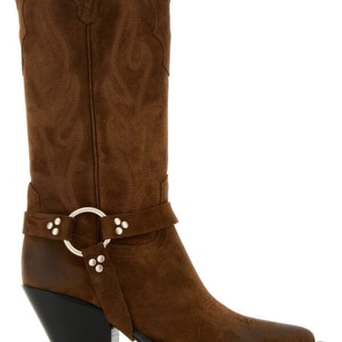 Sonora Women Brown Suede Santa Fe Belt Boots