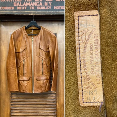 Vintage 1960’s East West “Adler” Hippie Rocker Leather Jacket, Vintage Leather Jacket, East West Jacket, 1960’s Jacket, Vintage Clothing 