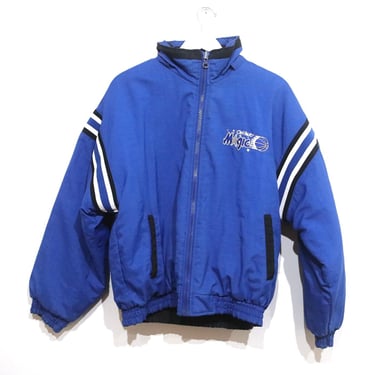 vintage 1990s Shaq era ORLANDO MAGIC reversible starter stryle jacket bomber coat -- men's size XS 