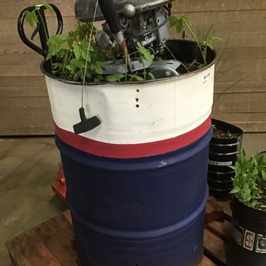 Vintage Outboard Motor Planter (Tacoma)