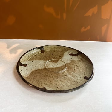 Large Speckled Ceramic Plate