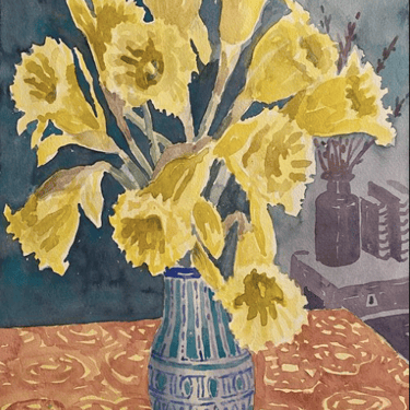 Susan Greenstein | "Morrocan Vase with Daffodils" Print