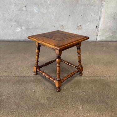 Antique Square Side Table