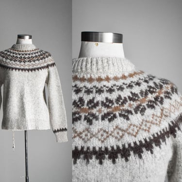 Vintage Fair Isle Style Sweater 