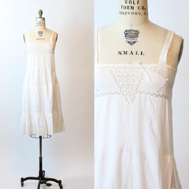 1910 EDWARDIAN cotton lingerie dress  xs small | new spring summer 