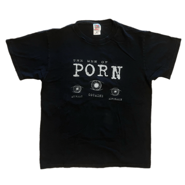 Vintage The Men Of Porn "At Rest Cocaine Adrenalin" T-Shirt