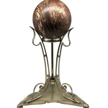 Vintage Decor Silver plated Stand with Bakelite Ball 