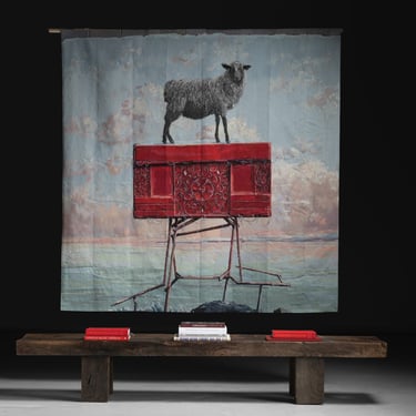 Tapestry by Ethan Murrow / Primitive Coffee Table