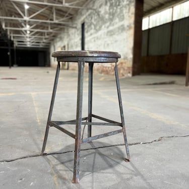 Industrial Angle Steel Stool Co Vintage Shop Stool 