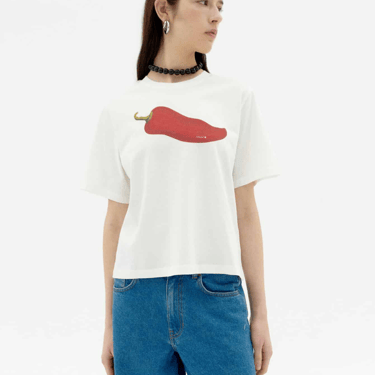 Chilli lucia tee, white