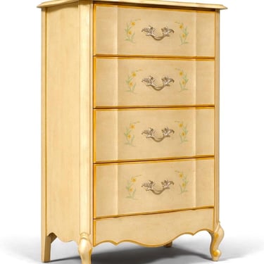 Drexel" Cream Floral French Provincial Long Dresser | Loveseat (Los  Angeles) - Vernon, CA | ATTIC
