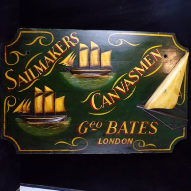 # Vintage Sign "Sailmakers and Canvasmen"