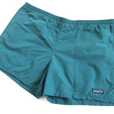 vintage Patagonia shorts / hiking shorts / 1990s Patagonia teal blue baggies swim hiking shorts Large 