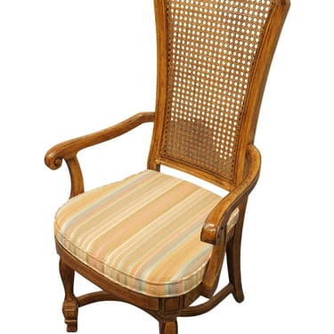 THOMASVILLE FURNITURE Legacy Collection Italian Provincial Cane Back Dining Arm Chair 7821-874 