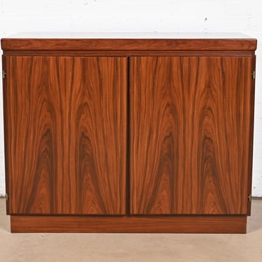 Skovby Danish Modern Rosewood Buffet Server or Bar Cabinet, Newly Refinished