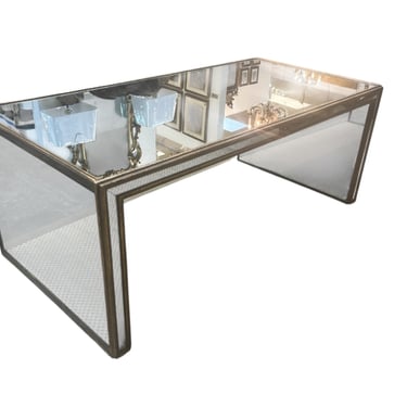 70’s Mirrored Waterfall Coffee Table