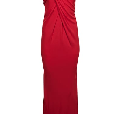 David Meister - Red Strapless Formal Gown Sz 4