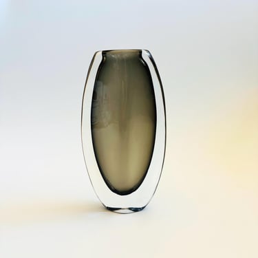 Orrefors Sommerso Dusk Vase by Nils Landberg 