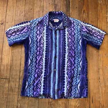 1950s Aloha Loop Collar Shirt Large 