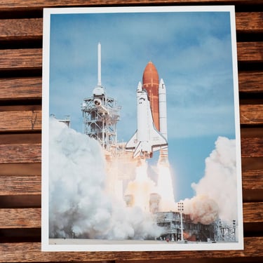 1988 Shuttle launch Print Kennedy Space center, Fla 