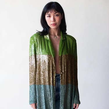 1990s Sequin Blazer| Made in Italy 