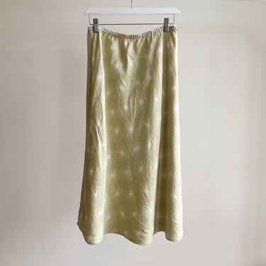 Mint Starburst Linen Skirt
