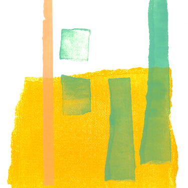 Abstract Yellow Print