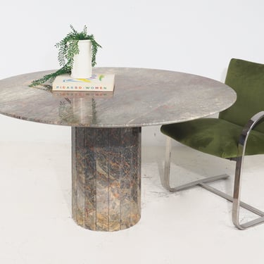 Round Marble Dining Table, 1960s 