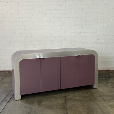 Post Modern Laminate and Lacquer Credenza 