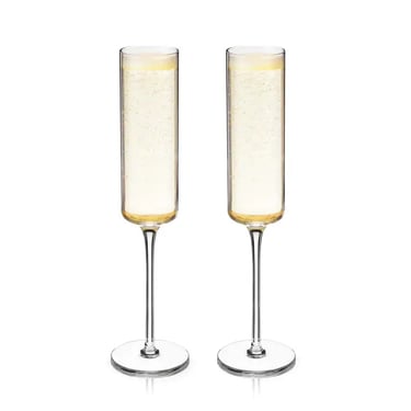 Viski | Laurel Crystal Champagne Flute