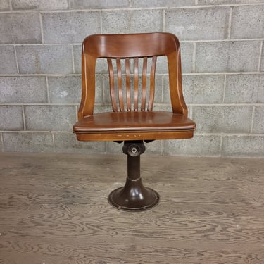 Adjustable Wooden Chair with Metal Base 32