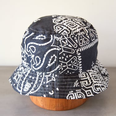 Kapital Bandana Patchwork Butch Hat, Black