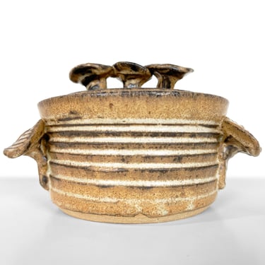 Handmade Lidded Bowl by Clyde Gobble 
