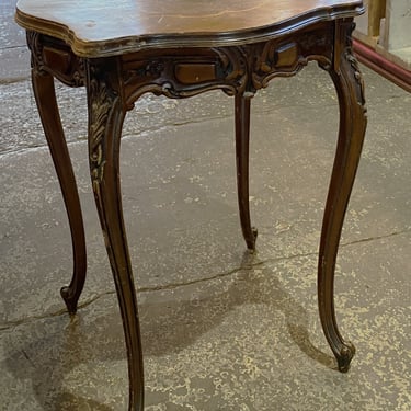 Ornate Carved Leg Side Table